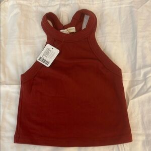 NWT Urban Outfitters Truly-Madly-Deeply Cropped Tank Top size Small Maroon
